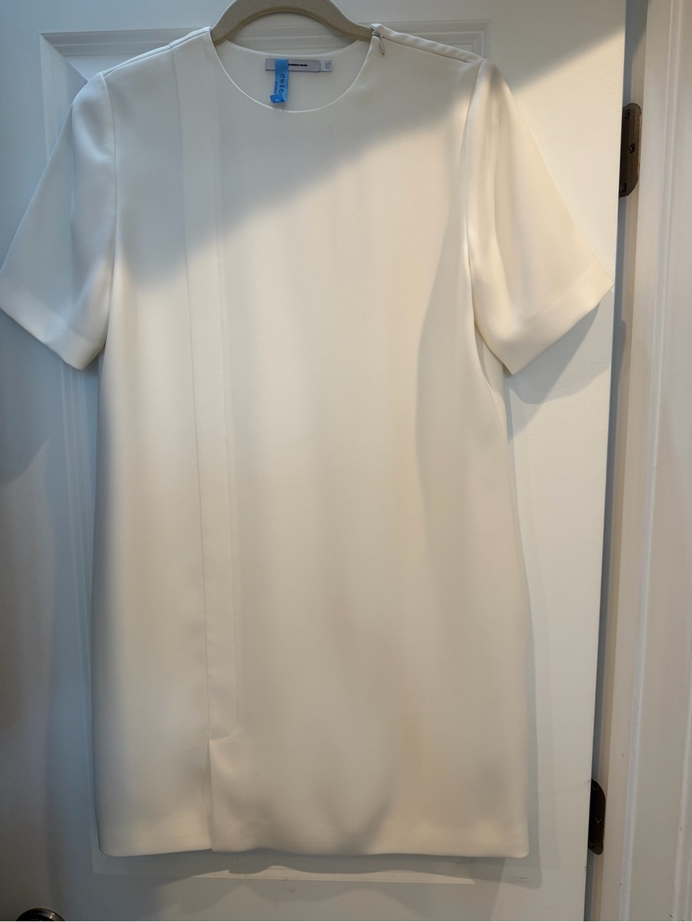 T by Alexander Wang Cream Short Sleeve Mini Dress